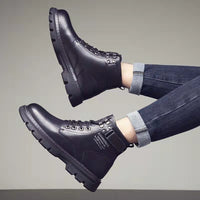 Mens Mid- To High-top Boots In Korean Style