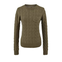 Korean-style Relaxed Versatile Purple Sweater For Petite Women