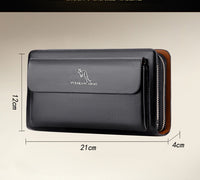 Pure Color Kangaroo Men's Business Casual Clutch