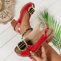Plus Size Women's High Heel Peep Toe Sandals