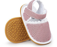 Baby lace princess soft rubber sole shoes