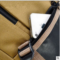 Korean men's Leisure Canvas Bag retro fashion school computer backpack
