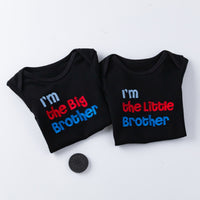 Cartoon animal alphabet black white baby romper