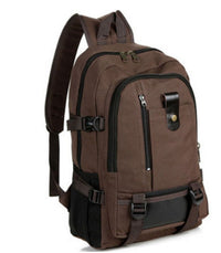 Korean men's Leisure Canvas Bag retro fashion school computer backpack