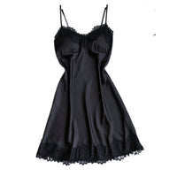 Comfortable silk suspender nightdress