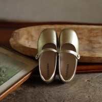 Autumn New Vintage Velcro Leather Shoes Baby Spring And Autumn Foreign Soft Soled Shoes