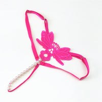 Embroidered Beads Temptation Ladies T-back Adjustable Size