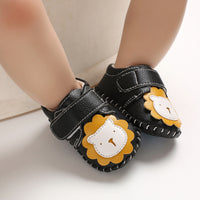Baby shoes half rubber sole cartoon toddler shoes