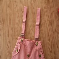 Two-piece suspender culottes