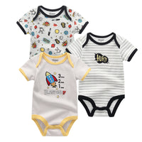 Baby's triangle Romper Summer Short Sleeve Top