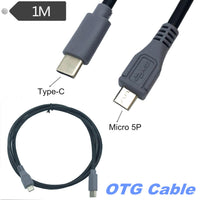 USB 31 Type-C To Micro USB OTG Male-to-Male Data Transfer And Charging