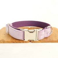 MUTTCO thick cashmere dog collar leash set