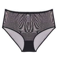 Transparent deep V underwear bra and high waist panties