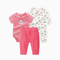Spring And Autumn Infant Clothing Three-piece Suit
