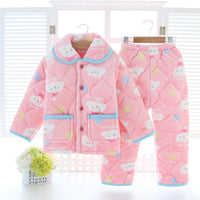 Children's warm pajamas set