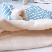 Children's Velvet Seamless High Waist Navel Warmer Suit