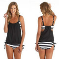Ladies Popular Casual Striped One-piece Bikini