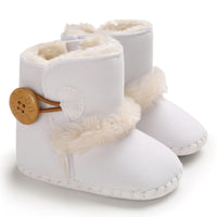 Plush warm and non slip baby walking shoes