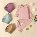 Children's Two Piece Cotton Housewear With Flying Sleeves