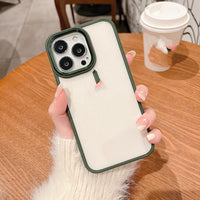 High-grade Metal Ring Transparent Mobile Phone Case