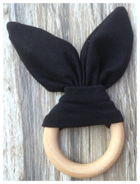 Handmade wooden natural baby teether