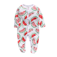 Baby cotton print jumpsuit