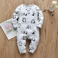 Romper Long Sleeve Print Jumpsuit Clothes Pajamas