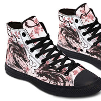 Printed Couple High Top Canvas Shoes