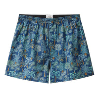 Woven Cotton Plaid Printed Loose Men's Underwear