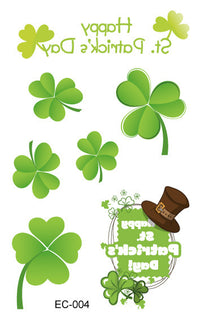 Tattoo Sticker Paper Irish Festival Flag Children Face Pasters Tattoo Sticker