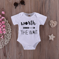 Army Green Letter Arrow Baby Hooded Set