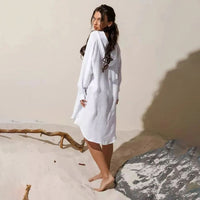 European And American Beach Jacket Women's Casual Vacation Solid Color Cardigan Bikini Swimsuit Blouse