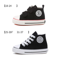 New boys and girls high-top canvas shoes