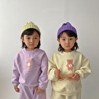 Baby Bear Print Casual Boys And Girls
