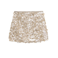 Fashion A- Line High Waist Skirt Sequined Skirt