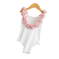 Back Cross Double Bow Swimsuit Large Back Lace One Piece