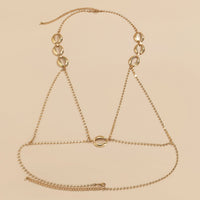 Beach Holiday Style Geometric Iron Claw Metal Breast Chain
