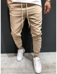 Men's pants woven fabric casual sports jogging Leggings