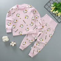 Autumn and winter children's cotton high-waist belly-protecting autumn clothes long trousers