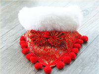Christmas Bib Ornament Decoration Pet Saliva Towel Winter Warm Scarf