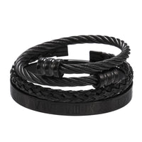 Titanium Steel Bracelet Suit Punk Creative Personality Roman