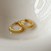 Minimalist Wire-drawn Hoop Earrings For Womenlight Luxury