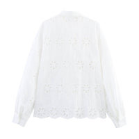 Temperament Water-soluble Embroidery Shirt