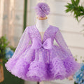Creative Western Style Girl Purple Tulle Tutu Skirt