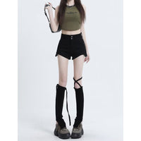 Stylish Minimalist Casual Design Womens Denim Shorts