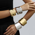 Womens Minimalis Stylish Geometric Smooth Bracelet