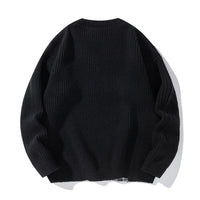 American Versatile And Simple Knitted Sweater With Long Sleeves