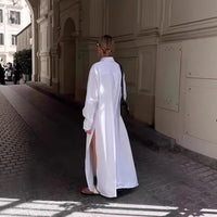 Casual Long-sleeve Shirt Dress