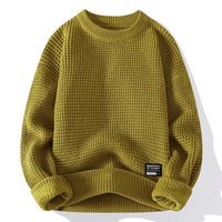 New Round Neck Thick Needle Men's Sweater Vintage Quality