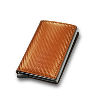 Portable Light Weight ID Credit Bank Card Holder Wallet Luxury Brand Men Women Anti Rfid Blocking Protected Magic Leather Slim Mini Small Money Wallets Case